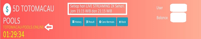 informasi seputar link dan waktu Live Straming 5D Totomacau Pools
